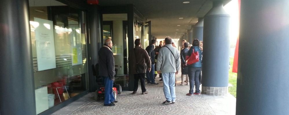 I dipendenti comunali durante le fasi dell’evacuazione