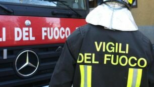 Sul posto i vigili del fuoco