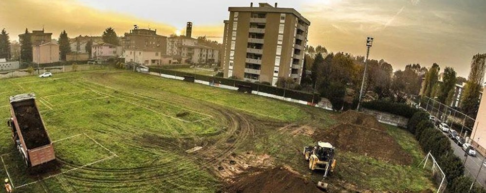 Lavoriin corso in via Bucci per attrezzare il Monza Pizza Bike Park