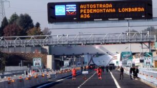 Pedemontana lombarda il giorno dell’inaugurazione