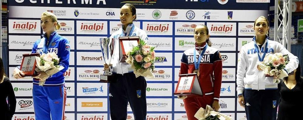 scherma arianna errigo podio coppa del mondo torino