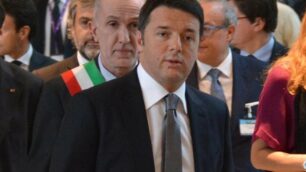 Vimercate, Matteo Renzi in visita all'Alcatel