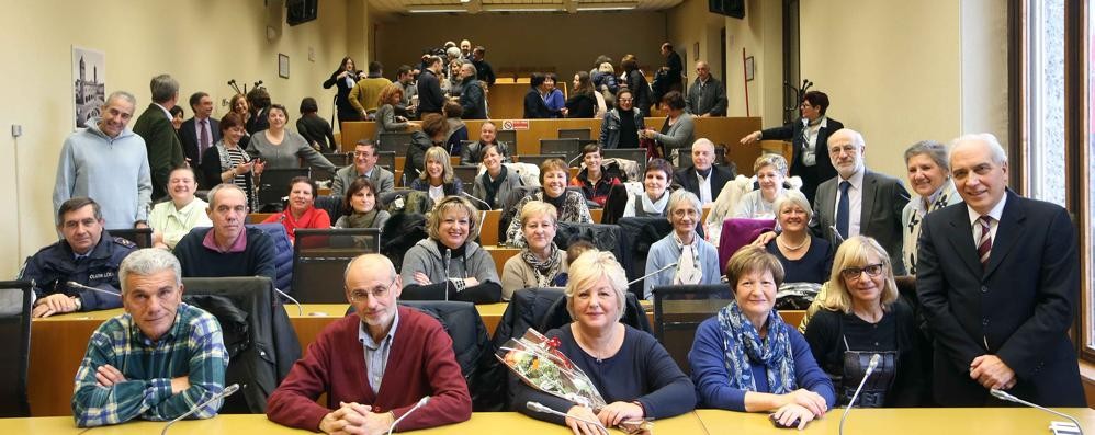 I saluti dall’amministrazione comunale di Monza agli ex dipendenti pensionati nel 2015