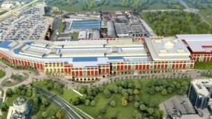 Il rendering del progetto di ampliamento dell’Auchan di Cinisello