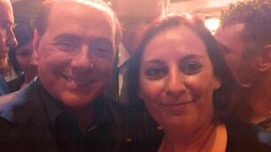 Desio - Silvio Berlusconi con Cinzia Bertazzo, portavoce di Forza Italia a Desio