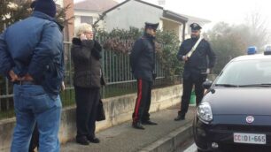 I carabinieri di Arcore intervenuti a Camparada