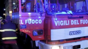 Sul posto i vigili del fuoco di Monza e Gorgonzola