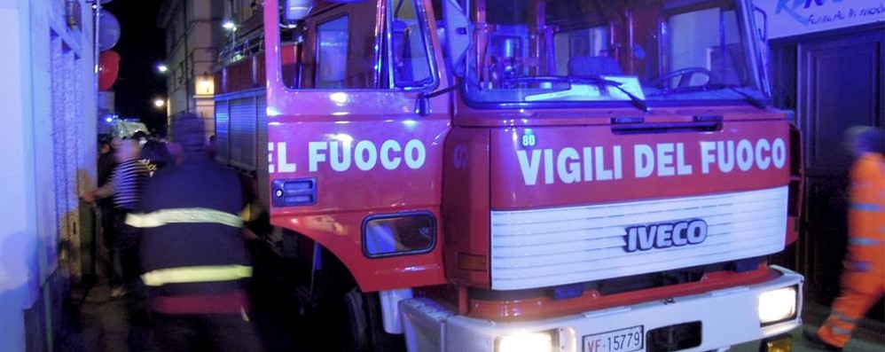 Sul posto i vigili del fuoco di Monza e Gorgonzola