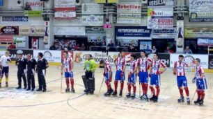 Hockey, il Centemero Monza schierato in pista a Forte dei Marmi (foto Hockey Monza/Stefano Servidio)