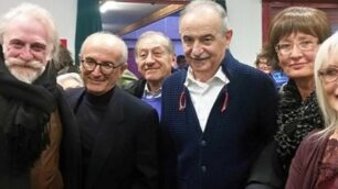 Villasanta, raduno dei Mondonico: Dario Mondonico, l'autore Giovanni Mondonico, Emiliano Mondonico, sindaco Dorina Zucchi e Marta Mondonico