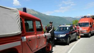 Sul posto carabinieri e vigili del fuoco