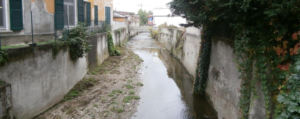 Meda - Il torrente Tarò, che scorre nel centro cittadino