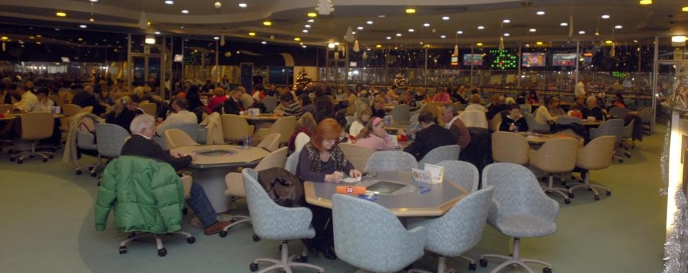 L’interno di una sala bingo