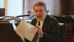 Filippo Penati in tribunale a Monza
