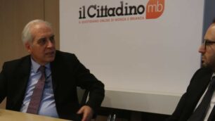 Il sindaco di Monza Roberto Scanagatti e il direttore del Cittadino, Martino Cervo