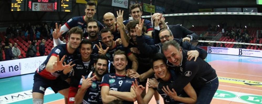 Volley, il Gi Group Team Monza dopo la vittoria su Piacenza