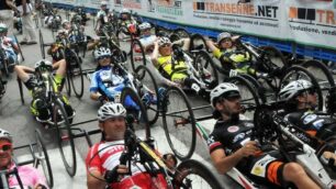 La recente tappa del Giro d’Italia di handbike a Lentate sul Seveso