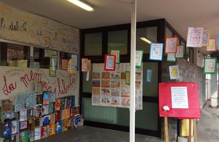 Giorno della memoria 2016 a Monza: alla scuola primari Tacoli del comprensivo Don Milani (foto Alessandra Sala)