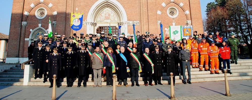 Foto di gruppo per la festa di San Sebastiano