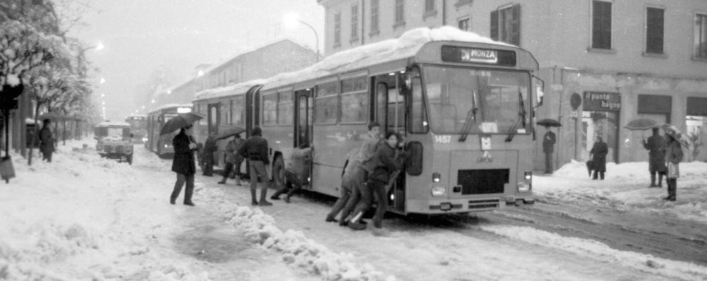 Chi se la ricorda? La grande nevicata del 1985 a Monza