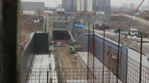 Il cantiere della metropolitana a Monza Bettola: era il 2013