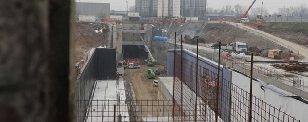 Il cantiere della metropolitana a Monza Bettola: era il 2013