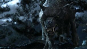 Un warg immaginato per la saga del Signore degli Anelli