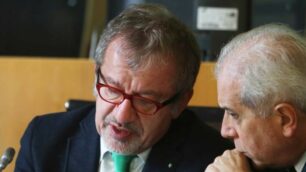 Il presidente della Regione Roberto Maroni nella foto con  Roberto Scanagatti, sindaco di Monza