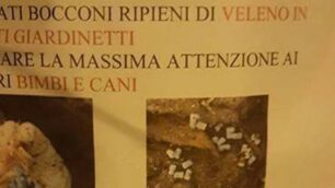 Monza, il cartello ai giardinetti di viale Romagna