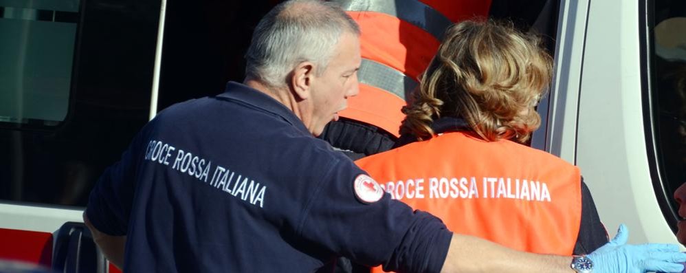 Sul posto è intervenuta la Croce rossa