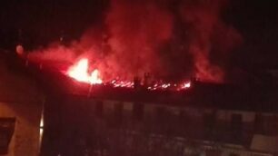 Muggio, l’incendio del 19 gennaio 2016 (foto Cristina Mariani)