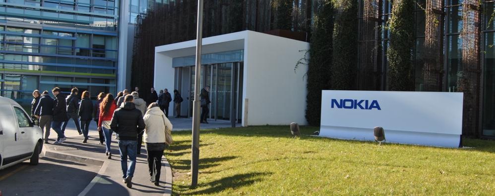 Al posto di Alcatel è comparso il nome della Nokia: è la Vimercate che cambia