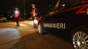 Un controllo dei carabinieri