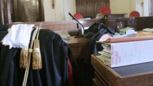 Un’aula del tribunale di Monza