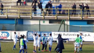 Calcio, lL'esultanza finale del Seregno