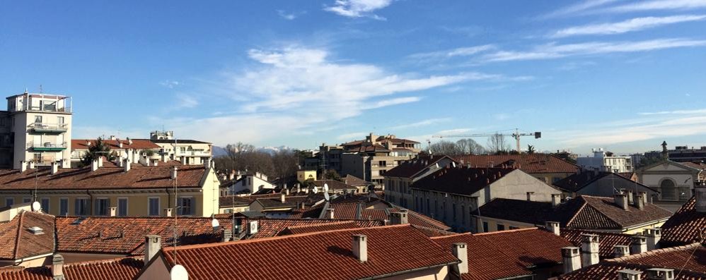 Monza il 4 febbraio, dopo la grandinata e il vento