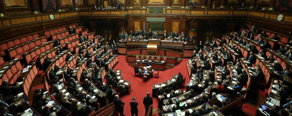 Una seduta a palazzo Madama sede del Senato