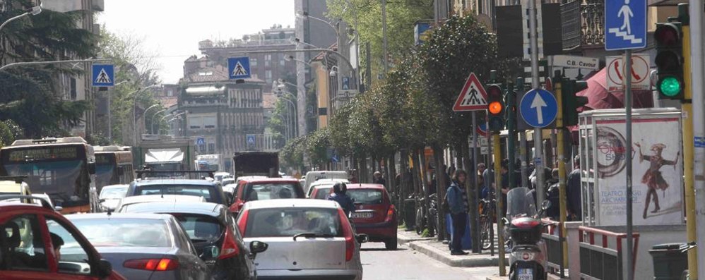 Corso Milano, l’ultimo luogo dove mercoledì era stato visto Diego Grande