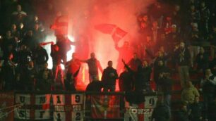 Tifosi del Monza allo stadio
