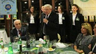 Il presidente Pietro Mazzo alla festa per i 40 anni dell’Ussmb