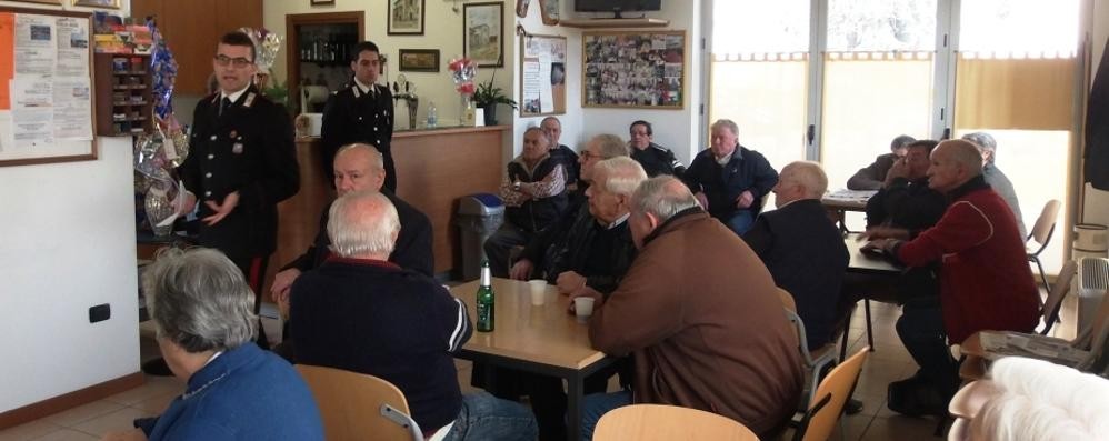 L’incontro a Cesano Maderno con i carabinieri