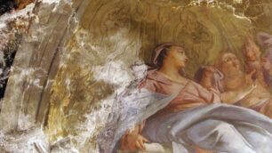 Un affresco nella chiesa di San Maurizio a Monza