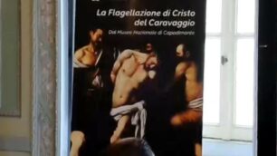 Un particolare della presentazione del ritorno di Caravaggio a Monza