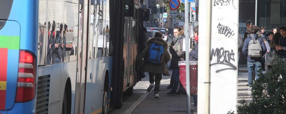 Un autobus delle linee Net a Monza