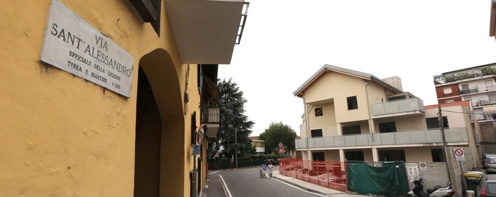 Un tratto di via Sant’Alessandro
