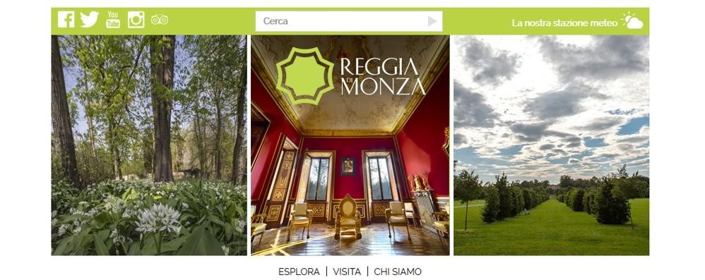 Il nuovo sito internet della Reggia di Monza