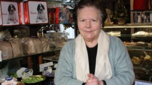 Seregno: Franceschina Silva, nel suo negozio di dolciumi