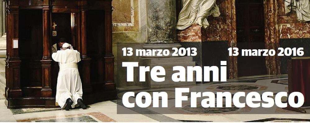 Un particolare della copertina dello speciale dedicato a Papa Francesco in edicola il 10 e 12 marzo con il Cittadino