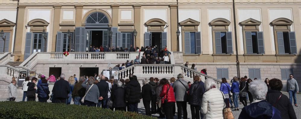 Monza, Villa reale visite al dipinto di Michelangelo Merisi