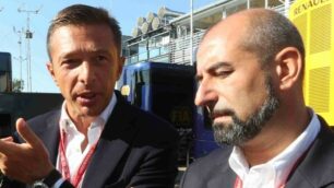 Radaelli Monza Gran premio d Italia F 1 Dell' Orto Capelli dopo l incontro con Ecclestone